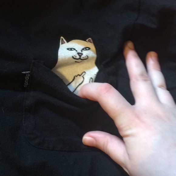 Cute secret cat pocket - Picture 2 of 3